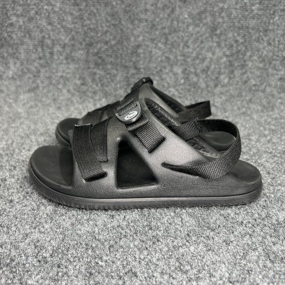 Chaco Chillos Sport Straps Sandals Youth Size 1 Black Athletic Outdoor Flip Flop - Picture 4 of 12